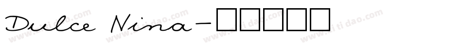 Dulce Nina字体转换
